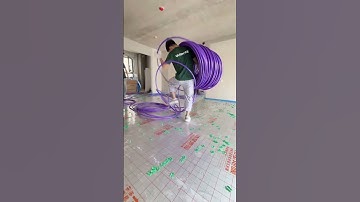 Step-by-Step Floor Heating Pipe Laying - Good tools and machinery make work easy