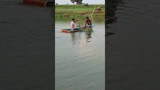 Water Test Fishing Boat 🚤 | Homemade Boat First Trial on River 🌊 (P-3)#shorts #fishingboat