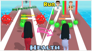 "RUN 2 HEALTH" All Levels Gameplay//Android//IOS