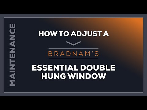 How to adjust Essential Double Hung window