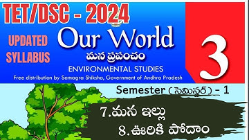 మన ఇల్లు , ఊరికి పోదాం|3rdclasssEVS|2024 updatedsyllabus|apgovtnewtextbooks|TET|DSC2024