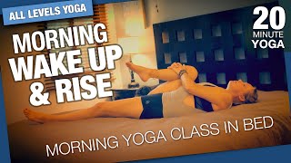 Morning Wake Up & Rise Yoga Class (In Bed) - Five Parks Yoga - 20 Minute Class