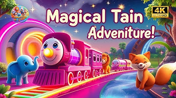 A Magical Train Journey Through Dreamy Landscapes #songsforkids Animated Songs 4K
