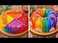 🌈 Most Satisfying Rainbow Cake Decorating 🌈 So Colorful & Satisfying Satisfying Cake👑CakeDash