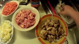 ТУШЕНАЯ КАПУСТА С МЯСОМ и ГРИБАМИ