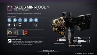 HOW TO GET CALUS MINI TOOL - DESTINY 2