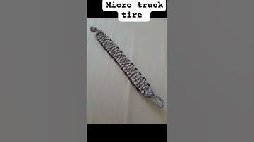 the truck tire weave in microcord@saturdayparacord