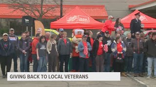 Organizations give back to local veterans with home project help