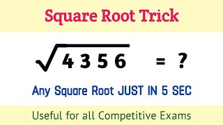 Square Root Trick in Telugu Vedic Trick 10 || Root Maths Academy