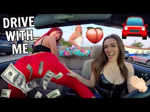 DRIVE WITH ME: TWERKING 3-WAY HIJACKED BY FRAT BOYS! *GETS KIDNAPPED* (w/ Ally Hardesty)