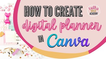 How to create simple digital planner in Canva (with hyperlinked tabs!)
