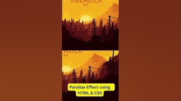 web development | parallax effect using HTML & CSS #css #html