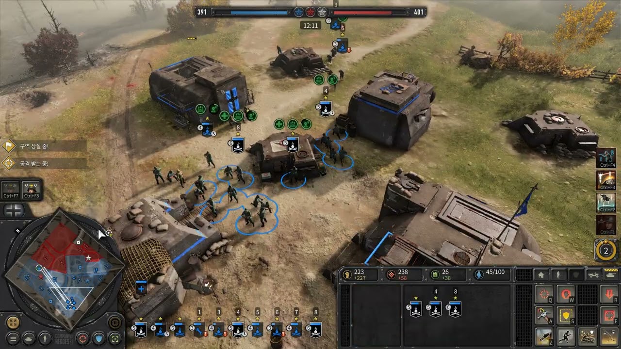 coh3 1ㄷ1 1300점 도달 1-10