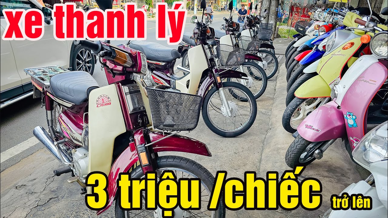 ÔNG TRÙM SÀI GÒN THANH LÝ DREAM THÁI CUP 86 CITI SUPER WAVE ANPHA AB WAVE NOUVO 3TRIỆU XE MÁY GIÁ Rẻ