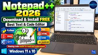 Notepad++ 2026 Download & Install FREE Best Text & Code Editor  Windows 11 & 10 @HDAMSTech