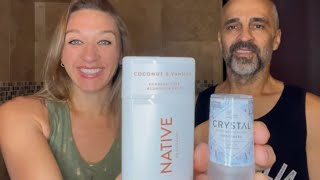 Native vs Crystal Searching for the best Natural Deodorant