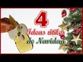 4 IDEAS ÚTILES CON SOBRANTES DE TELA / Manualidades navideñas / Christmas crafts for the kitchen