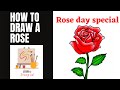 How to draw a rose easily tutorial step by step uditas drawing hub