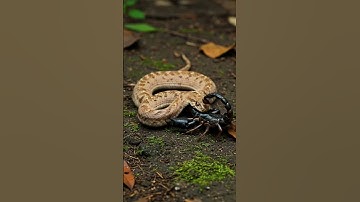 Epic Battle: Scorpion vs Snake – Who Will Win? 🐍🦂 #animalfight   #animals #wildlifebattle #snake