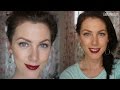 Quick Out the Door Makeup w/ Bold Lip | SimplyMargot