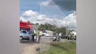 Авария на трассе Москва - Рига. 11 июня 2018