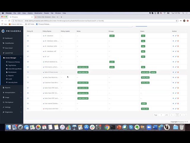 Centralized, Fine-Grained Access Control Across Multiple Cloud Services -  Privacera/Databricks Demo