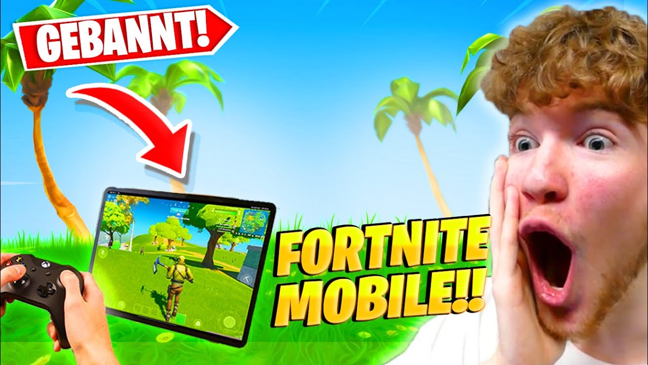 Kann Man Fortnite Mobile Mit Controller Spielen ich spiele das GEBANNTE FORTNITE MOBILE mit CONTROLLER!! 😍😱 - YouTube