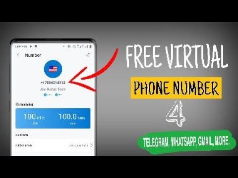 Free Virtual Number for Telegram | Free Number for  