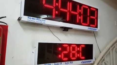 SyncRight GPS Clock with Temperature Display