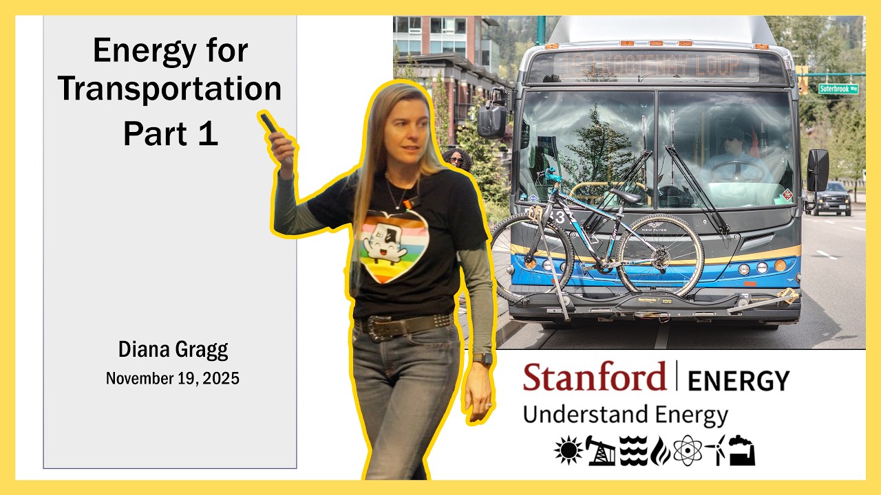 Transportation Lecture Part 1 | Diana Gragg | Stanford Understand Energy