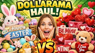 DOLLARAMA HAUL 🛍️ | Easter Decor vs Valentine ❤️🐰 | Budget Home Decor