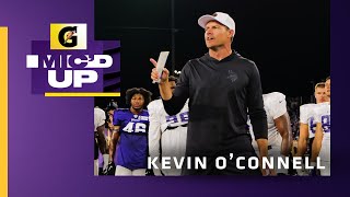 Kevin O'Connell Mic'd Up During the Vikings 2022 Training Camp Night Practice