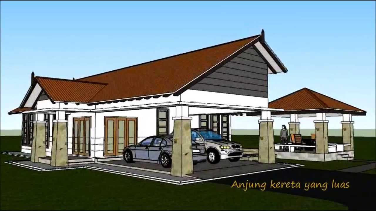 Pelan Rumah D1-07 (Pelan Rumah Banglo Setingkat 4 Bilik/ 2 