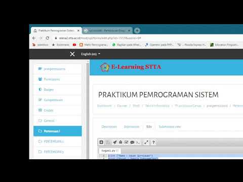 Tutorial Praktikum Online di Elena STTA