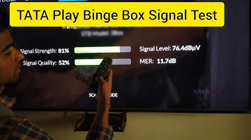 TATA Play Binge Box Me Signal check kaise video / how to Tata Play Binge signal test video
