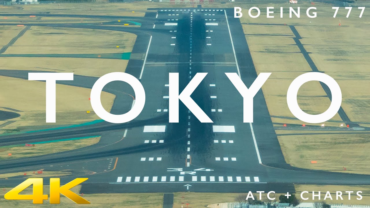BOEING 777 LANDING AT TOKYO IN 4K