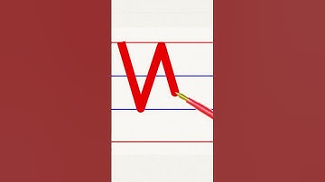 how to write capital letter w