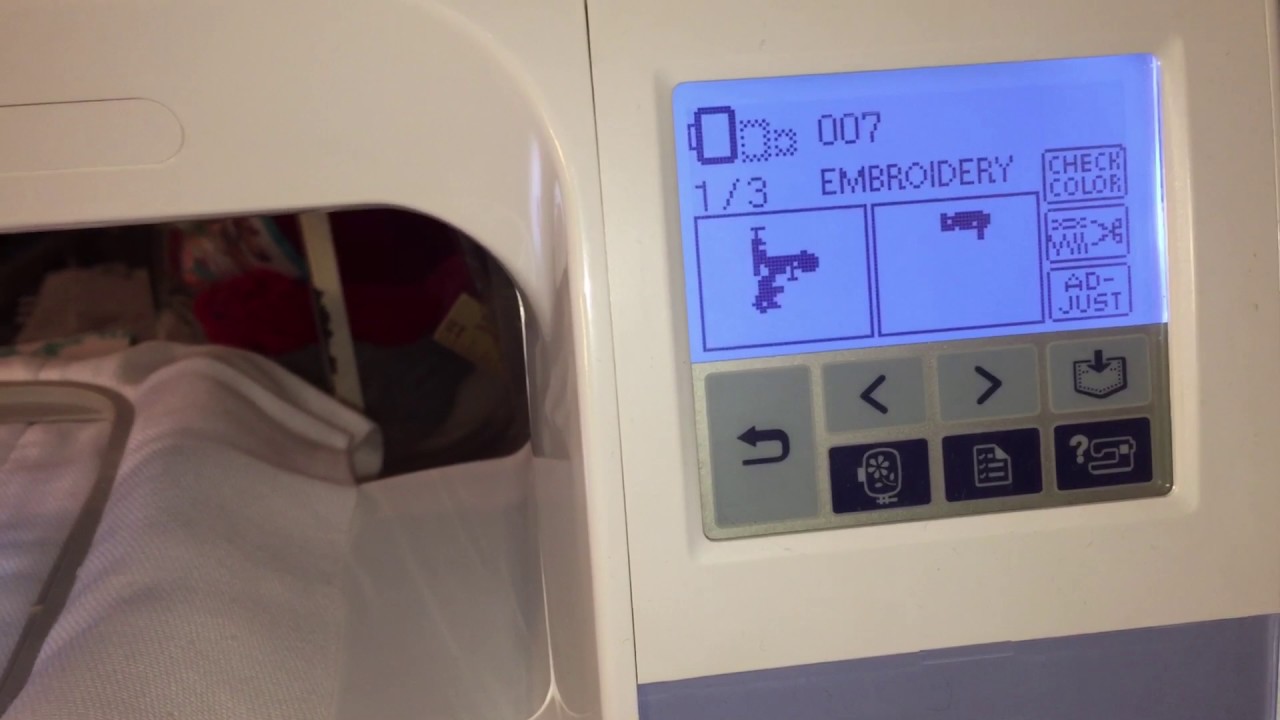 Brother PE770 How to Jump Ahead to a Stitch YouTube