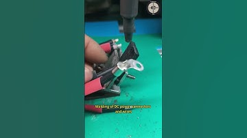 Welding of DC power connectors and wires using an automatic soldering machine