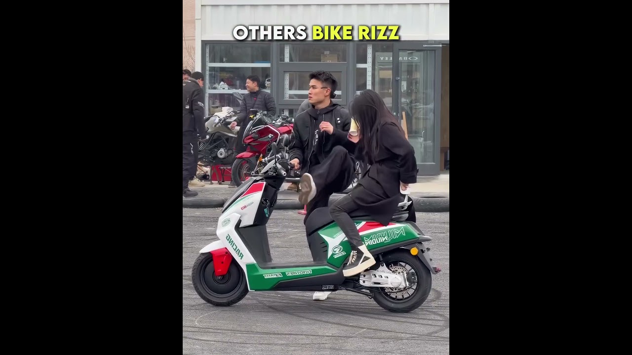bro has the best bike rizz