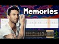 Maroon 5  memories  guitar tutorial tab