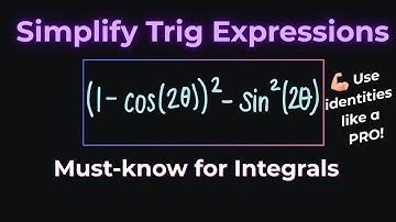 Simplifying Trig Expressions Using Identities | Power Reducing & Double Angle Formulas Explained