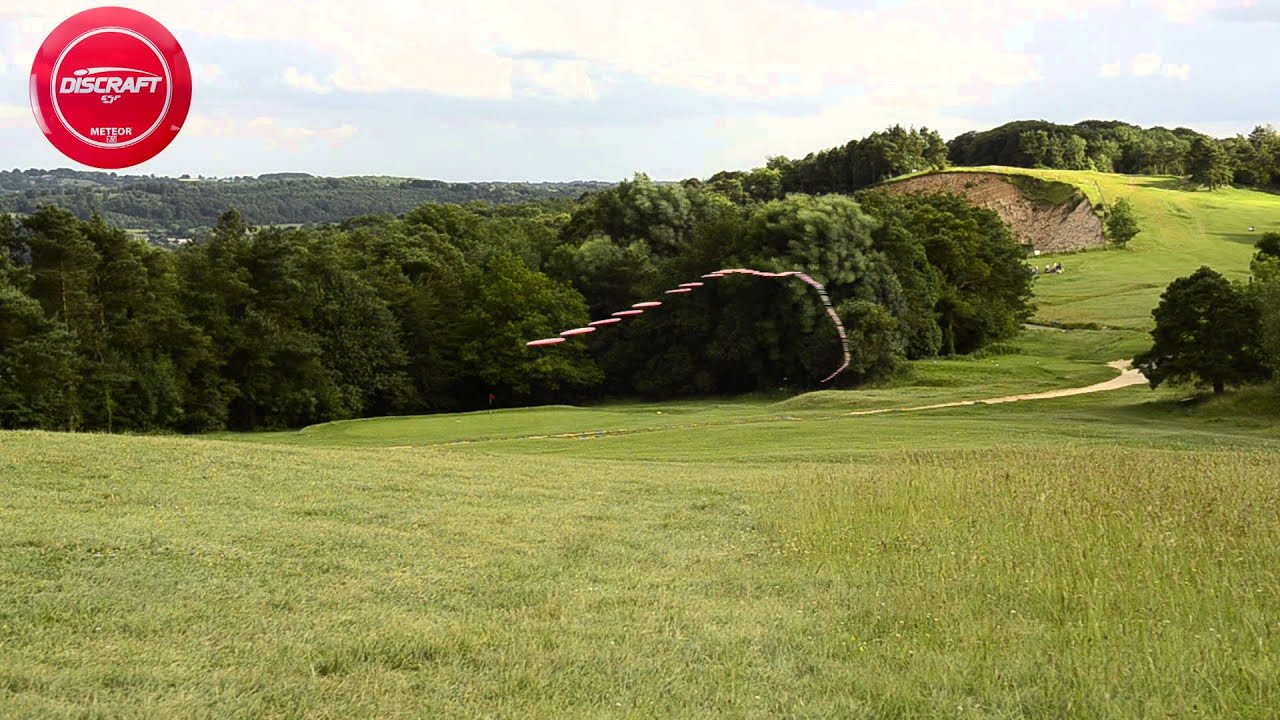 Discraft Meteor Esp. Downhill {Seeing Disc golf lines} - YouTube