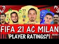 FIFA 21 | AC MILAN PLAYER RATINGS!! FT. IBRAHIMOVIC, DONNARUMMA, RASHICA ETC... (FIFA 21)