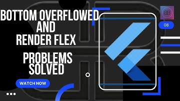 RenderFlex problem solved in flutter || Bottom overflowed by pixels solved in futter