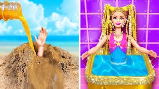 Rica vs Pobre Barbie 💄✨ *DIY Transformação para a Boneca Popular*