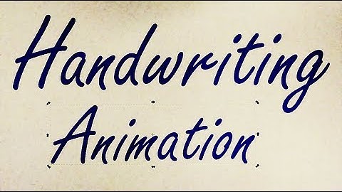 Handwriting Animation with SVG