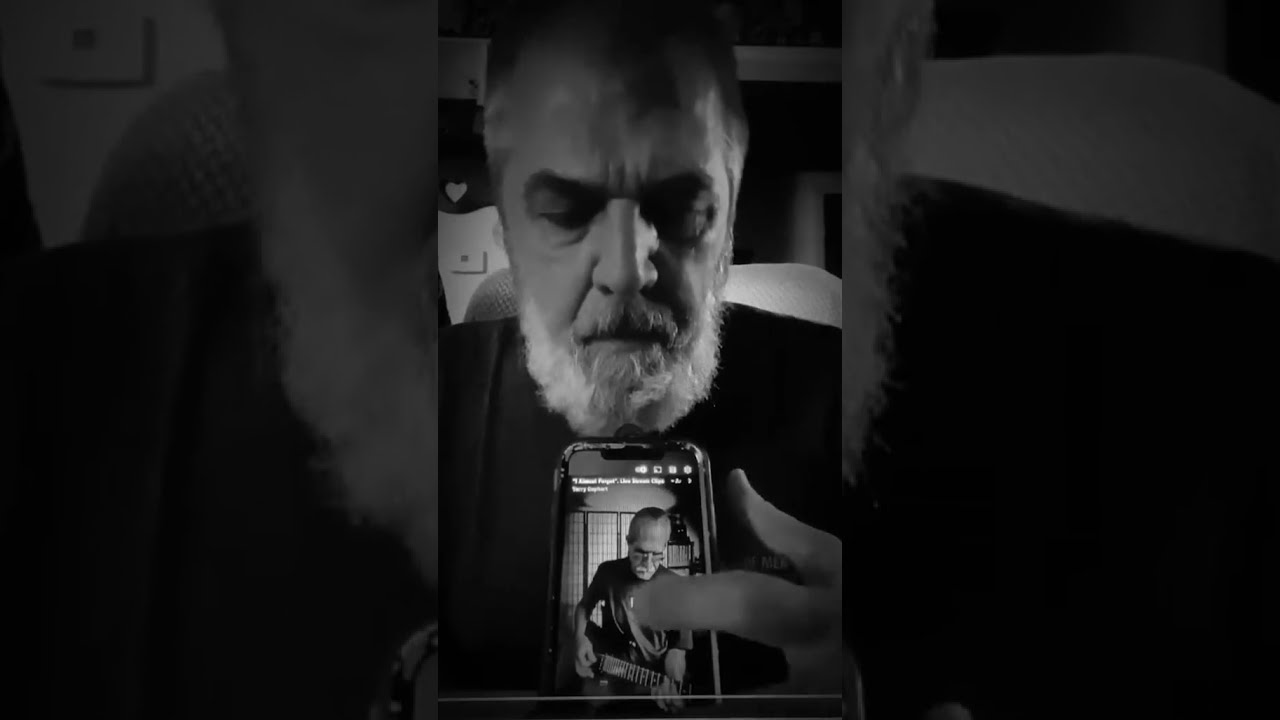 The Gayhart Brothers. My brother Don laying great harp down on one of my Tone Poems.