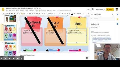 Using Dictionary in Google Slides