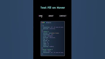 Text Hover Effect using CSS    #coding #css #html #frontend #youtubeshorts